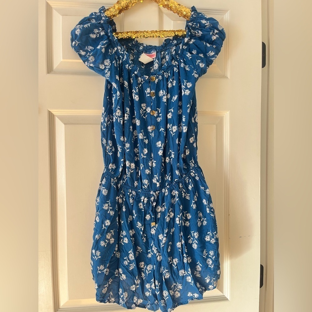 Kate Spade Dandelion Floral Off-the-Shoulder Romper - Picture 4 of 7